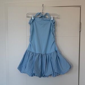 Light Blue Halter Dress